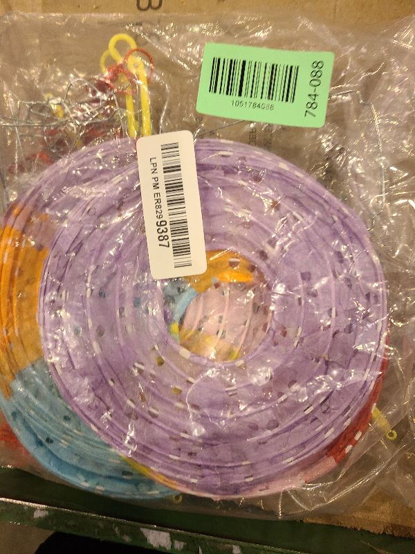 Photo 1 of 12Pcs Chinese Paper Lanterns with LED Lights, Hollow Out Hanging Asia Japanese Paper Lamps with Tassels Walking Sticks 8 In Lantern for Chinese New Year Lanterns Decorations(oval-shaped)