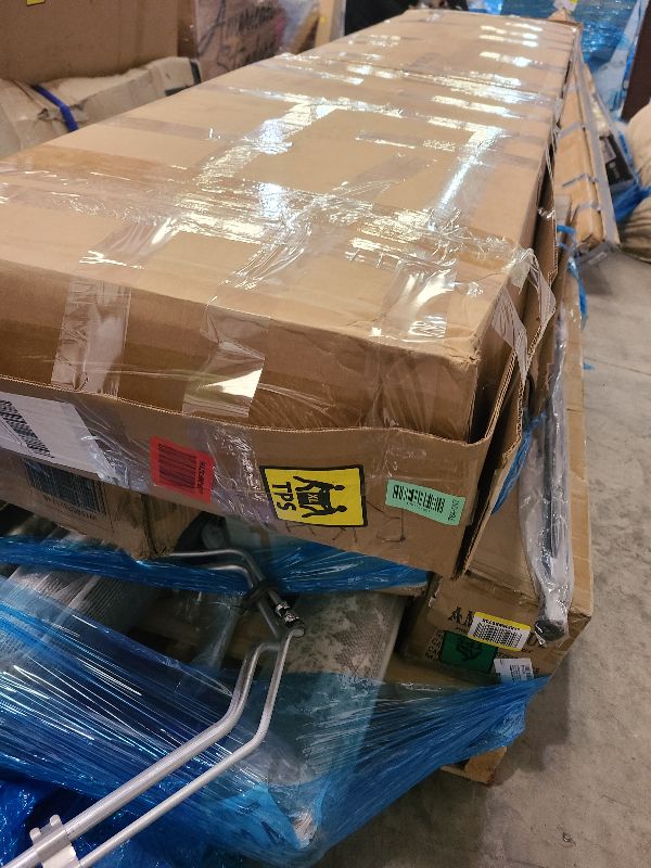 Photo 1 of 24 in. x 80 in. Light Gray Smooth Flush Hardboard Hollow Core Composite Bi-Fold Barn Door with Sliding Hardware Kit