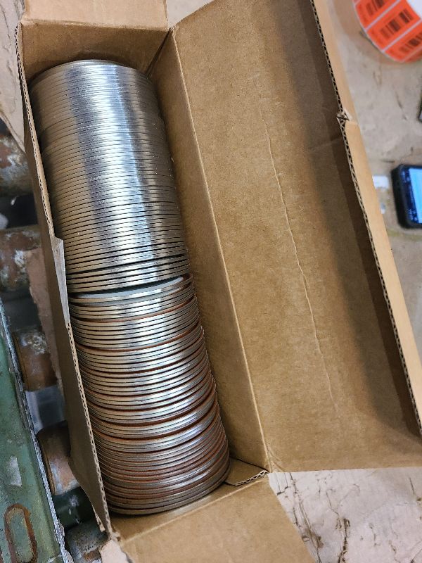 Photo 1 of 200 Pcs Regular Mouth Canining Lids Bulk (70 MM/2.76 Inch), Leak Proof Split-Type Metal Canning Jar Lids for Ball/Kerr Jar, Food Grade Material, 100% Fit & Airtight for Regular Mouth Mason Lids