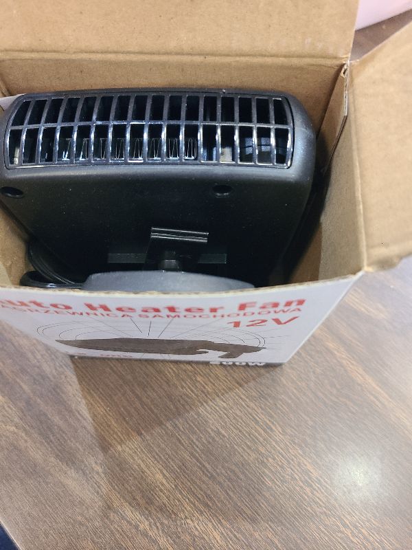 Photo 1 of 12V 200W Portable Car Heater, Car Windshield Defogger Defroster with 360 Degree Rotary & Cigarette Lighter Plug-in, 2 in 1 Auto Windscreen/Window Heater Fast Heating & Cooling Fan