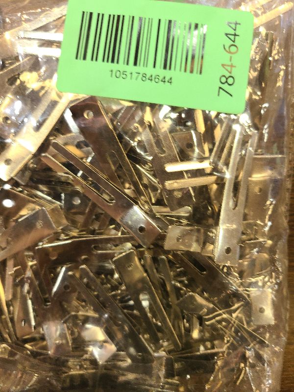 Photo 1 of 120pcs Double Prong Curl Clips, Metal Hairpins for Hair Styling and Bows, Salon-Grade Hair Clips for Curling (Silver)