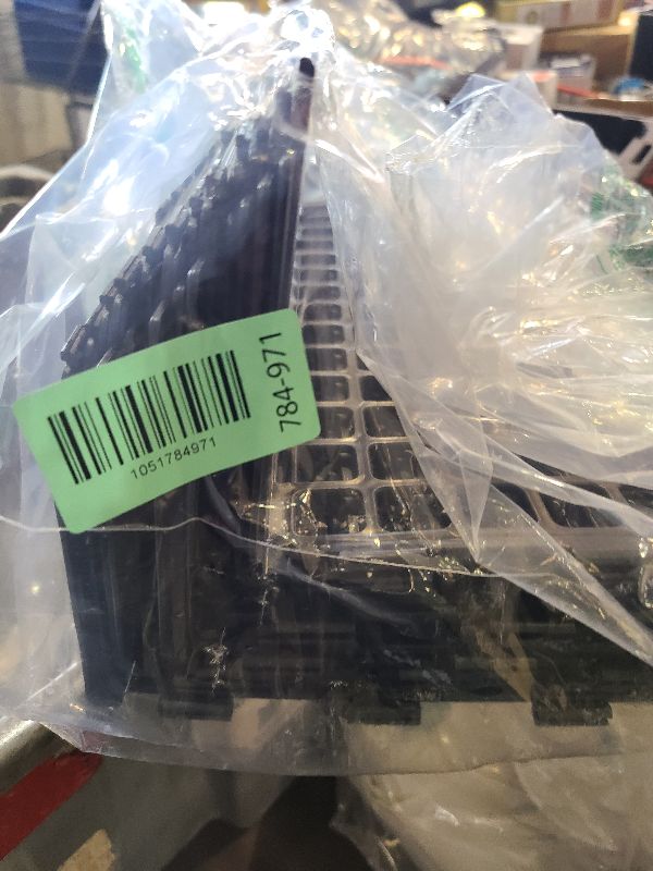 Photo 1 of 12 Pcs Under Couch Blocker for Bed Adjustable Furniture Plastic Under Bed Blocker with 30 Ties Black Couch Barriers for Dogs Pets Cats (Style 1)