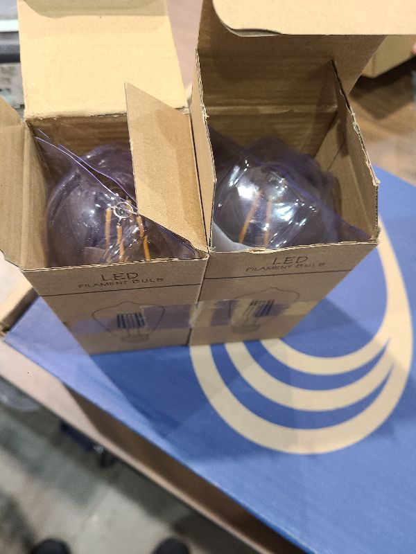 Photo 1 of 12V Edison Bulb 60 watt Equivalent E26 Medium Base 12V LED Light Bulb, AC/DC 12V-36V 6W Warm White 2700K Vintage Low Voltage Bulb for RV, 2 Pack