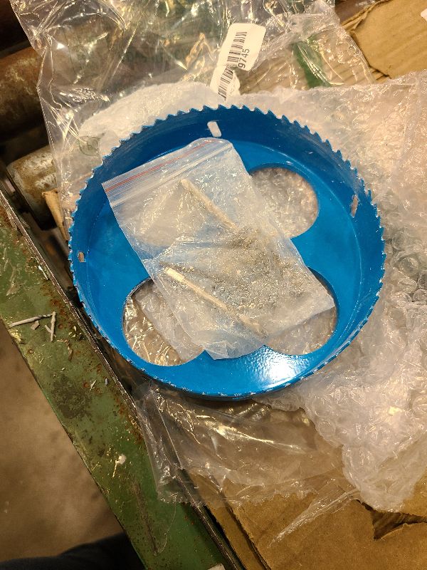 Photo 1 of  Hole Saw for Recessed Lights, Hole Saw Dust Bowl for Recessed Lighting 6 Inch, with Bi-Metal Wood Metal Drywall Hole Cutter