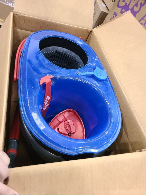 Photo 2 of O-Cedar RinseClean Spin Mop & Bucket System | Clean with Clean Water | Removes 99% of Bacteria