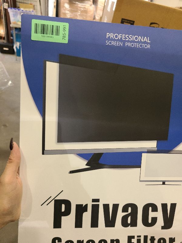 Photo 1 of [2 Pack] Magnetic Hanging 21.5 Inch Computer Privacy Screen for 16:9 Aspect Ratio Widescreen Monitor, Eye Protection Anti Glare Blue Light Computer Monitor Privacy Filter, Removable 21.5 in Protector Film