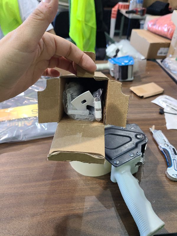 Photo 1 of 12 Inch Wire Shelf Brackets Set, Includes 3Wire Rack Support Brackets, 6Wire Shelf Clips and 2End Brackets,Suitability for Wardrobe and Wall Bracket Installation (3, 12 Inch)