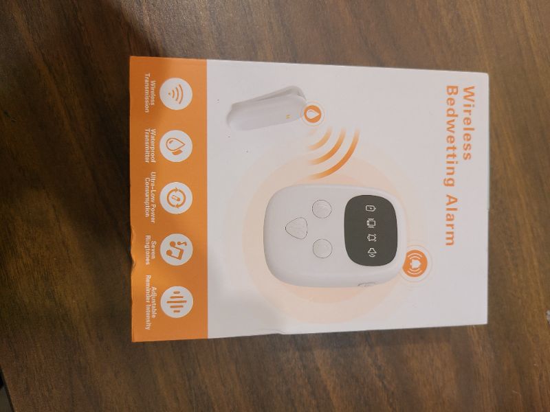 Photo 1 of 2025 New Wireless Bedwetting Alarm, Bed Wetting Alarm for Boys and Girls, Compact & Comfortable Wireless Sensor, 7 Melodies 3 Modes,Includes Progress Card and Stickers White

