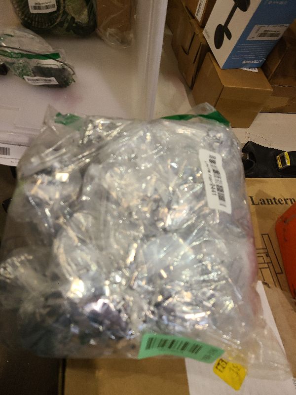 Photo 1 of 24 PCS Balloon Weights Metallic Anchor, Balloon Holder Heavy Weights with and 1 Roll Iridescent Crimped Ribbon for Balloons Table Party Favor Birthday Decor(Silver)