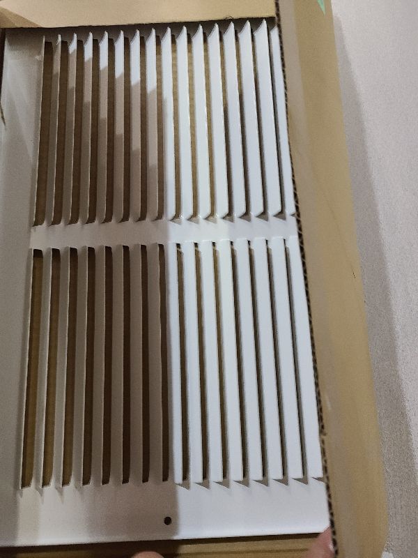 Photo 1 of 14x8 Vent Cover (Duct Opening Size), Air Return Vent Cover, Cold Air Return Vent Cover 14 x 8 Wall, AC Vent Cover, Flat Return Air Grilles, Outer Dimensions:15.75"W x 9.75"H (14"W x 8"H, Duct Opening)