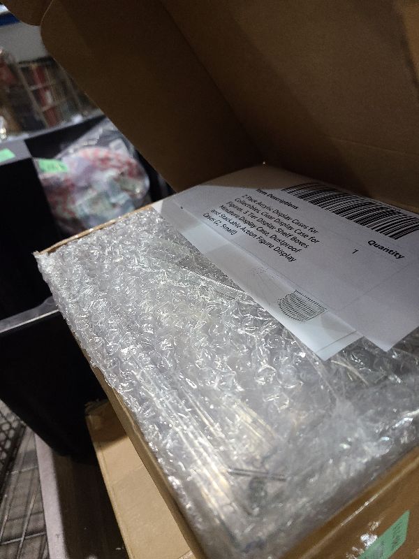 Photo 1 of 2 Pack Acrylic Display Cases for Collectibles, Clear Display Case for Figures, 3 Tier Display Shelf Boxes Miniature Display Case, Dustproof and Stackable Action Figure Display Cases (2, Small)