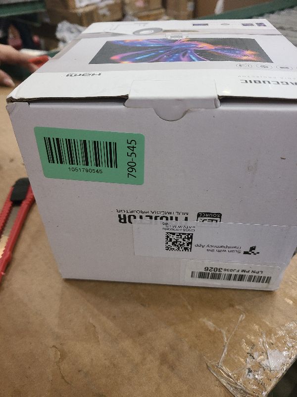 Photo 1 of ?Electric Focus?Magcubic Mini Projector 4K Support, Portable Projector with WiFi 6 and Bluetooth 5.4, Smart Proyector, 5W Soundbase Speaker, 180°Rotation for Home Theater