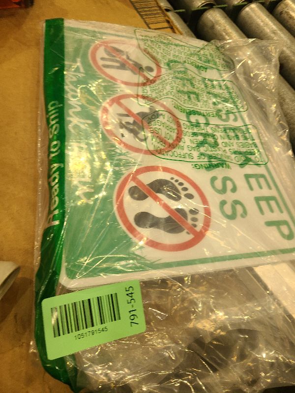 Photo 1 of (2 Pack) Keep Off Grass Sign, Stay Off Grass Signs for Yard, 8x28 Heavy Duty Aluminum Keep Off Grass Signs - Weather Resistant and Easy to Install with Long Stake (Green)