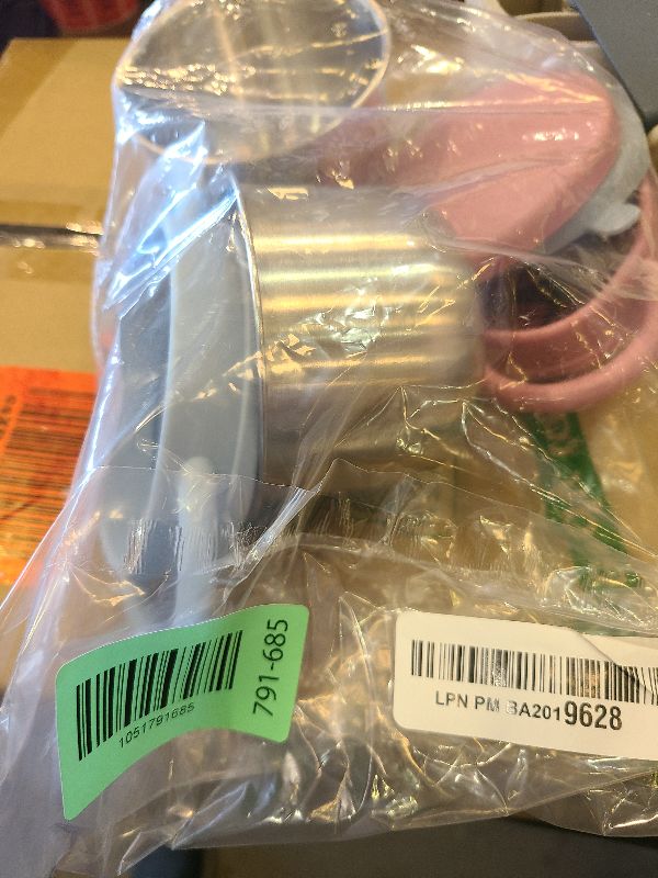 Photo 1 of 2 Pack Snack Cups for Toddlers Spill Proof - Detachable Stainless Steel Toddler Snack Cups with Silicone Lids & Handles - Dishwasher Safe Baby Snack Containers for Mess-Free Snacking (Green and Pink)