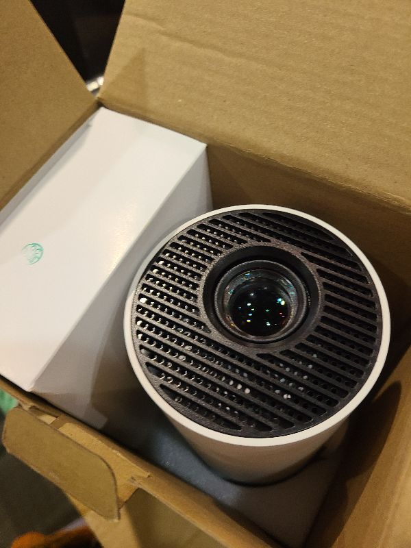 Photo 1 of [Built-in Apps & 2025 Upgraded] Mini Projector with WiFi 6 and Bluetooth 5.4 Support 4K 1080P Auto Keystone 180° Rotatable Projector Portable Compatibile with HDMI/TV Stick/Memory Stick/Laptop, White