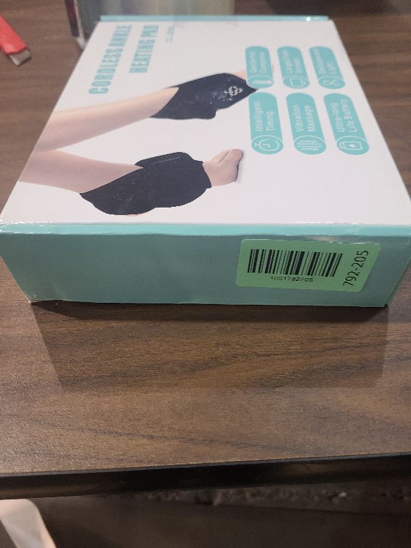 Photo 1 of 2-Pack Ankle Heating Pads with Massage, Ankle Massager for Pain Relief, Heated Wraps for Foot & Ankle, 3 Heat & Vibration Settings, Auto Shut-Off, Cord-Free Use for Daily Comfort & Active