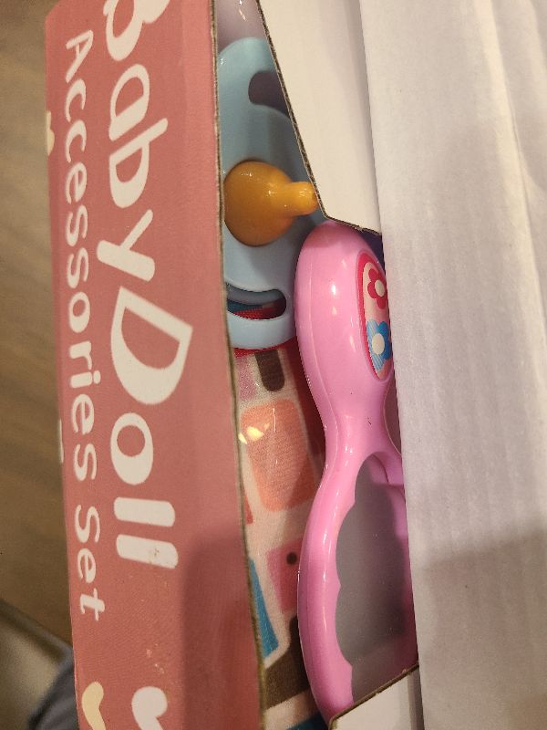 Photo 1 of 14 Pack Baby Doll Accessories, Baby Doll Feeding and Caring Set Includes Diaper Bag, Doll Diapers, Magic Bottle, Changing Mat for Girl Toddler Kid, Babies Pretend Play Set for Birthday Gift Christmas