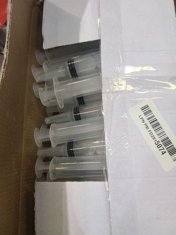 Photo 1 of 100 Pack Syringes with Tip Cap, 20ml Liquid Syringe BPA-Free Suringes, Washable,Durable, Party Nurses, Halloween, Thanksgiving day, Christmas