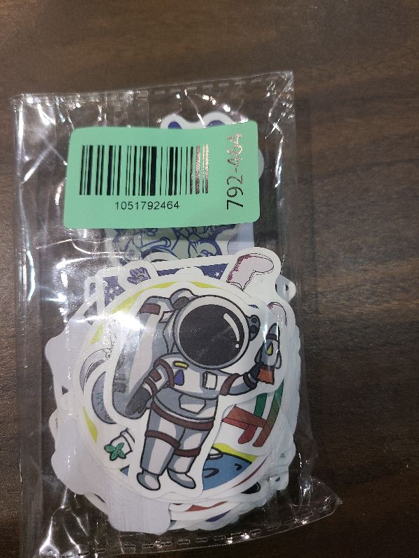 Photo 1 of 100pcs Space Stickers for Water Bottle, Laptop - Waterproof Vinyl NASA Pack, Space Theme Gifts for Adults, Teens, Kids, Boys - for iPad, MacBook, Skateboard Decals