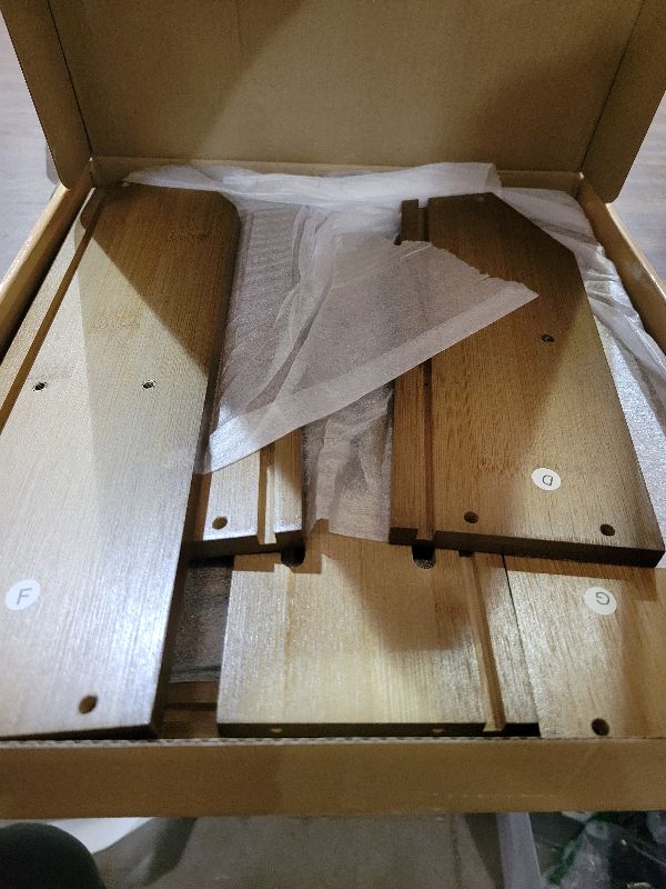 Photo 1 of 2 Tier Fruit Basket for Kitchen Counter, Large Capacity Fruit Storage Countertop, Fruit Holder, Wooden Pantry Organizers and Storage, Kitchen Countertop Organizer With Two Banana Hangers (Walnut)