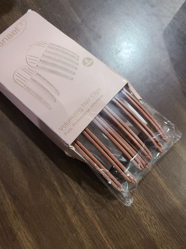 Photo 1 of 2 Packs Hair Volume Clips for Women and Men, Volumizing Hair Clips for Fluffy Bangs, Easy High Crown Volumizing Hair Clip, Curly & Volume Hair Comb Tool for Lifting Roots - Terracotta