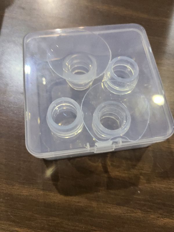 Photo 1 of 18mm Flange Inserts for 24mm Flange/Shield, Compatible with Momcozy/Medela/MOMMED/Bellababy/Spectra Breast Pumps, Pump Parts Replace (4PCS 18mm)