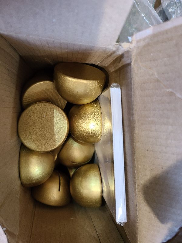 Photo 1 of 20 Pieces Round Table Number Cards Stands Modern Cursive Table Number 1-20 for Wedding Reception Anniversary Party Restaurant Events 4 x 6 Inches(Gold)