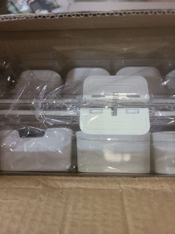 Photo 1 of 2Pcs Snackle Box Container, Divided Serving Tray with Lid and Handle, Snack Box Container Food Platter Charcuterie for Party, Veggies, Snack, Fruit, Nuts, Entertaining, Picnic, LARGER SIZE