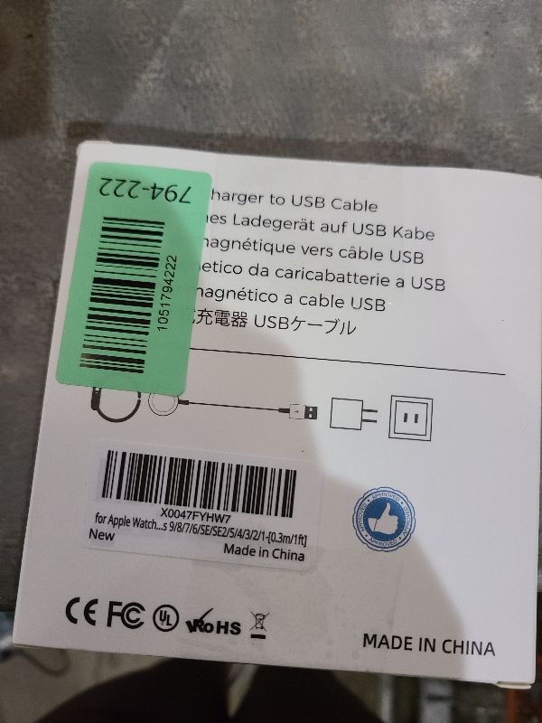 Photo 1 of 2Pack Short for Apple Watch Charger USB Magnetic Wireless Fast iWatch Charger Portable for Car Compatible with iWatch Ultra/Series 11/10/9/8/7/6/SE/SE2/5/4/3/2/1-[0.3m/1ft]