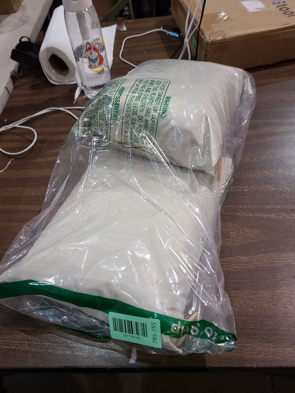 Photo 1 of 2 Pack Extra Large Patio Outdoor Waterproof Cushion Storage Bag, Outdoor Cushion Furniture Storage Bag with Handles and Zippered 68 x 30 x 20 Inch, Beige 2#