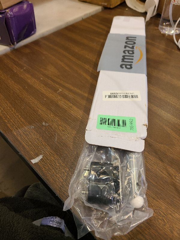 Photo 1 of 2 Pcs Adjustable Boat Flag Pole Universal, 12”x18” Stainless Steel Clamp on Boat Flag Pole Kits Rail Mount Without Drilling (Without Flag)