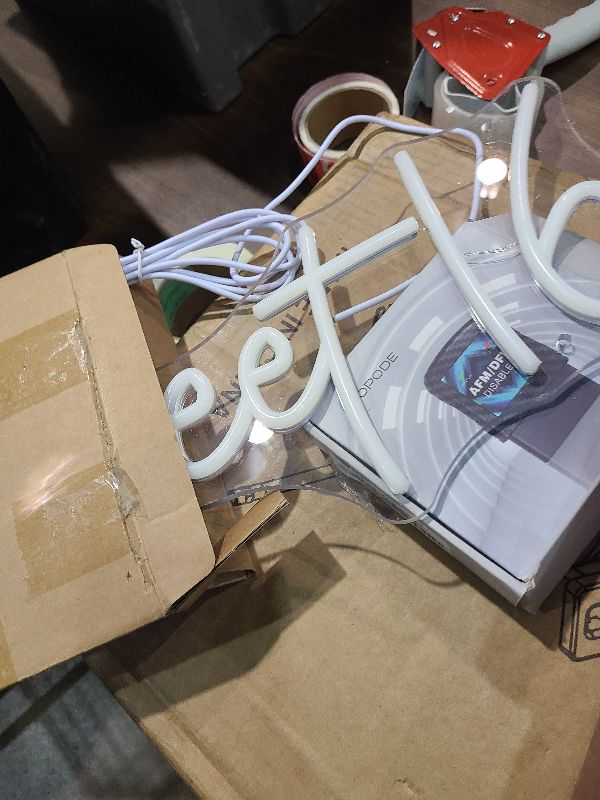 Photo 1 of 16.8 Inch Sweet 16 Neon Sign, USB Powered with Dimmer Switch 16th Birthday Party Sign, Sweet Sixteen Party Supplies, Happy 16th Birthday Decorations for Girls (Warm white)