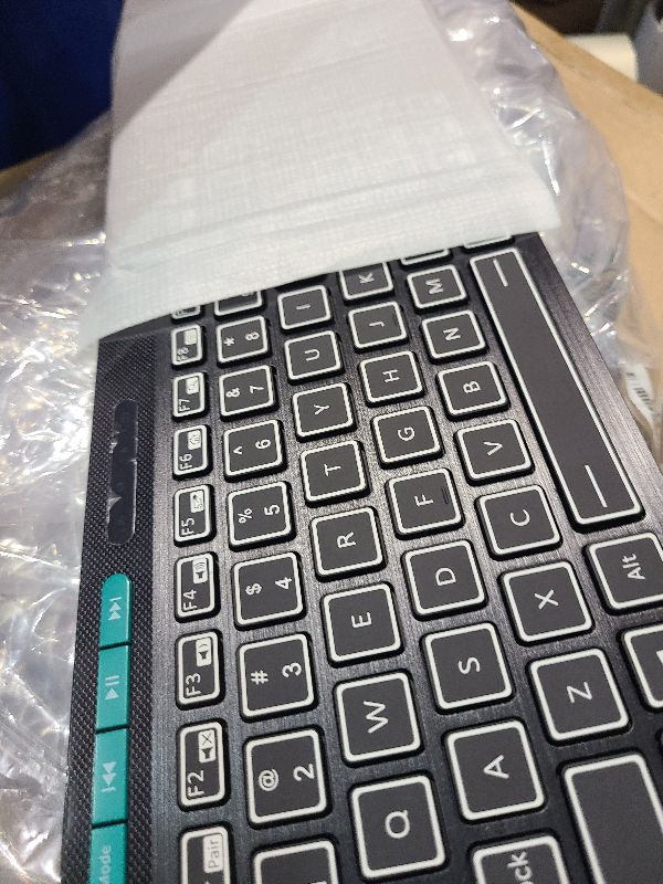 Photo 1 of (Dual Mode) Rii RT518S Wireless and Bluetooth 2-LED Color Backlit Multimedia Keyboard with Multi-Touch Big Size Trackpad,Rechargable Keyboard for Android TV Box,PC,Tablets,Smart TV, HTPC, IPTV,Windows