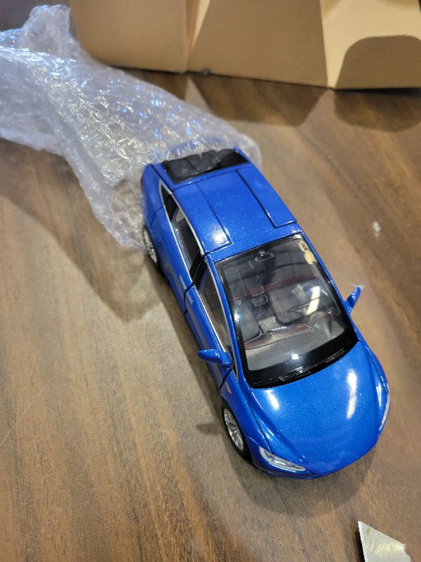 Photo 1 of 1/32 Scale Diecast Car Model Y, Alloy Diecast Toy Cars Pull Back Toys with Sound and Light, Vehicles Toys for Kids Gift Car Lovers Collection (1/32 Model Y -Blue)