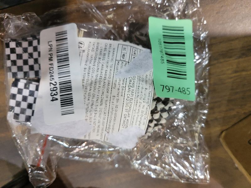 Photo 1 of 100Pcs Checkered Cupcake Liners and 100Pcs Checkered Flag Cupcake Toppers, Racing Car Theme Party Decorations Supplies (Black and White)