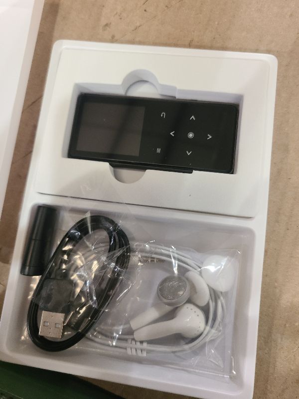 Photo 1 of 128GB MP3 Player with Bluetooth 5.2, AiMoonsa Music Player with Built-in HD Speaker, FM Radio, Voice Recorder, HiFi Sound, E-Book, Earphones Included