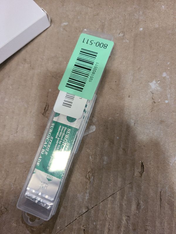 Photo 1 of 15 Pack Surgical Blades #10 Round with Stainless Steel Scalpel Handle, High Carbon Steel Dermablade Blades Individually Wrapped Sterile for Dermaplaining, Podiatry, Crafts & More