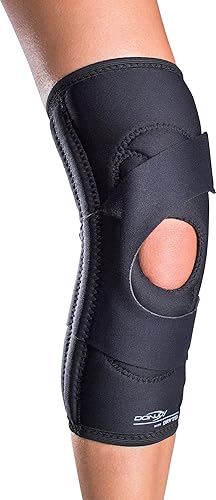 Photo 1 of **MSRP 79.99** DonJoy Lateral J Patella Knee Support Brace with Hinge: Drytex, Left Leg, Medium