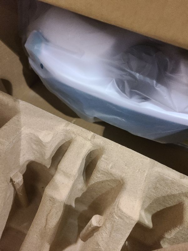 Photo 1 of (2025 Upgrade) Cordless Robotic Pool Cleaner, Lasts 75 Min, Automatic Vacuum for Above-Ground Pools up to 645 Sq.ft,Portable, Self-Parking,Light Blue