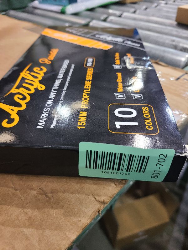 Photo 1 of 10 Vibrant Color Acrylic Paint Markers Set - 15mm Extra Wide Chisel Tip, Quick-Dry Waterproof Permanent Art Pens for Rock, Wood, Glass, Canvas, Ceramic | Multi-Surface DIY Crafts & Art Supplies