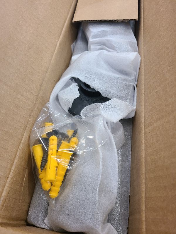 Photo 1 of 28 Inch Industrial Pipe Towel Bar Heavy Duty Towel Rack, Wall Mounted Towel Holder, Rustic Farmhouse Towel Rod for Bath Bathroom