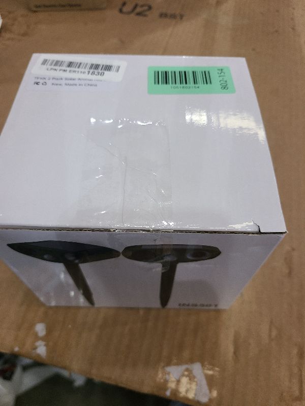 Photo 1 of 2 Pack Solar Animal Repeller for Raccoons, Deer & Squirrels - Ultrasonic & Strobe Light, Outdoor Deterrent for Cats, Dogs, Raccoons, Rabbits, Skunks, Foxes & More