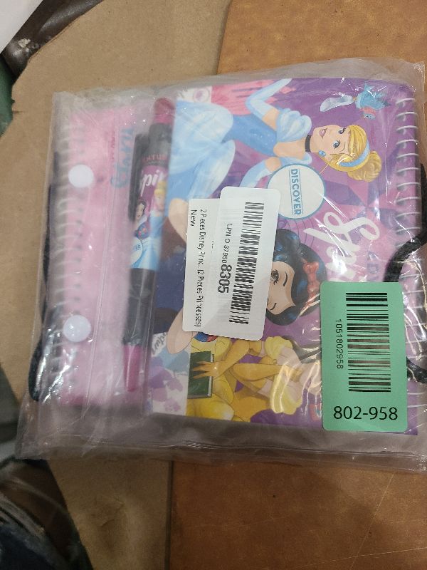 Photo 1 of 2 Pieces Disney Princesses Party Favors Autograph Book with Pen Note Pads Memo - (2 Pieces Princesses)