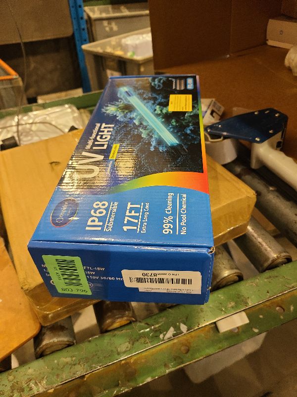 Photo 1 of 18W Aquarium UV Light for 100-1000 Gallon, UV Pond Water Clarifier for Koi Pond, Swimming Pool, Spa, Large Fish Tank, Cold Plunge UV Light for Pond Algae Control