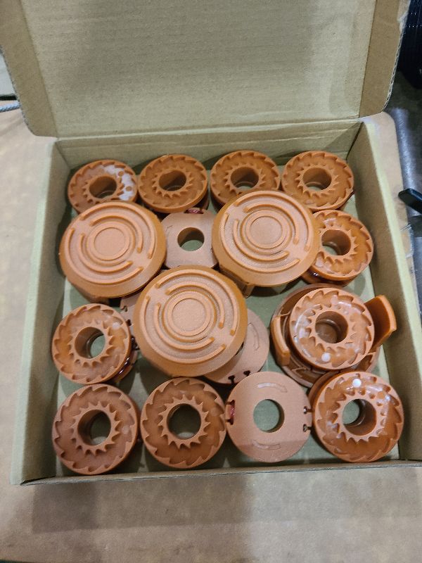 Photo 1 of 20 Pack Trimmer Spool Line for Worx,(WA0010)Replacement Trimmer Spool Line for Worx,Trimmer Line Refills 0.065 inch for Worx,Suitable for Worx String Trimmers(16 Pack Grass Trimmer Line,4 Trimmer Cap)