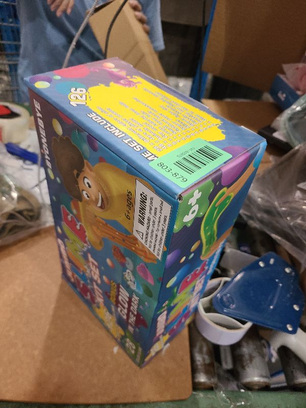 Photo 1 of 126 Pcs DIY Slime Making Kit for Girls Boys - Birthday Idea for Kids Age 5+. Ultimate Supplies Include 28 Crystal Slime, 2 Glow in The Dark Powder, 48 Bottle Glitter Jar etc.