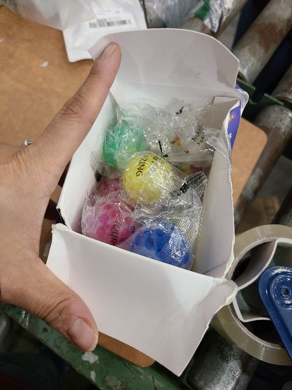 Photo 1 of 20 Pack Colorful Motivational Mini Stress Balls Set, Squishy Balls Fidget Toys for Adult, Squeeze Balls Bulk, Birthday Gifts Party Favors Goodie Bags Stuffer Anxiety Stress Relief