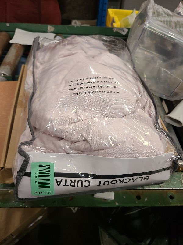 Photo 1 of 100% Blackout Shield Linen Blackout Curtains for Bedroom 120 Inches Long, Back Tab/Rod Pocket Living Room Drapes, Thermal Insulated Blackout Curtains 2 Panels Set, 50" W x 120" L, Blush Pink