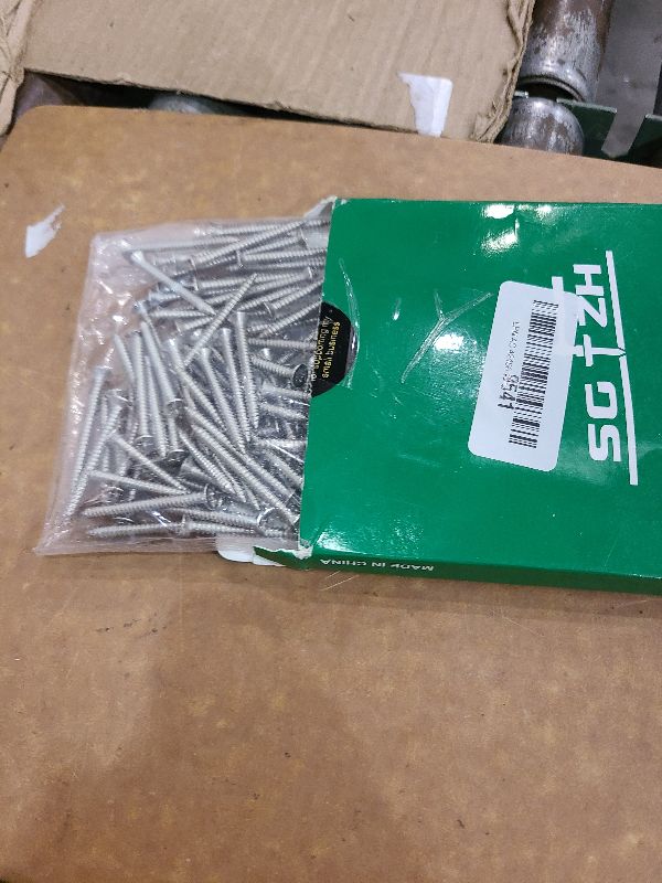 Photo 1 of #8 x 2" Wood Screw 100Pcs 18-8 (304) Stainless Steel Screws Flat Head Phillips Fast Self Tapping Drywall Screws by SG TZH