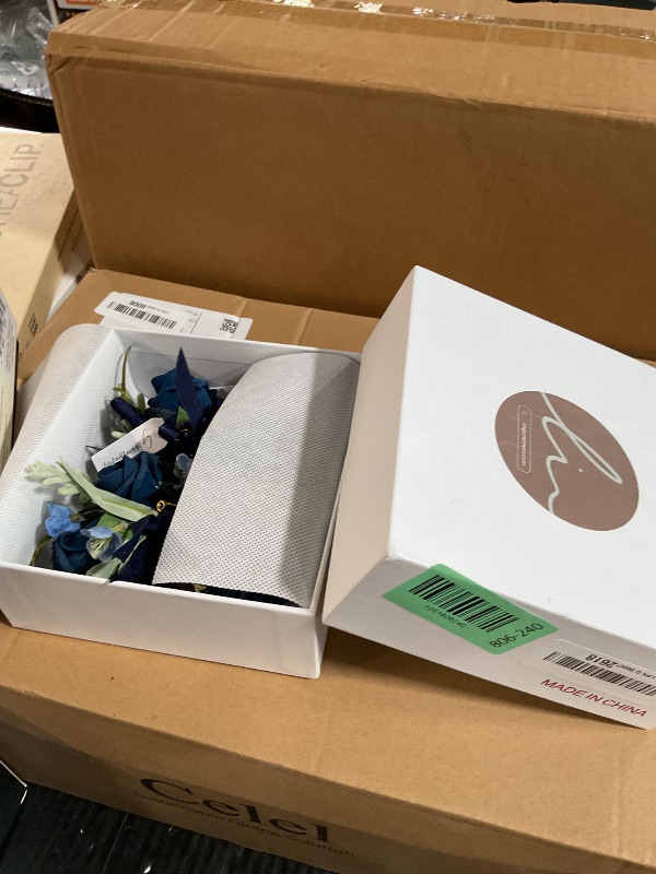 Photo 1 of *** ONLY 3***   Ling's Moment Boutonniere for Men, 6pcs Groom Groomsmen Boutonniere, Artificial Flowers for Wedding Decor/Prom/Homecoming, etc.Blue